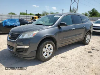 2014 Chevrolet Traverse LS z VIN 1GNKVFKD5EJ222202, wystawiony jako Copart lot #53615345 z przebiegiem 137 635 mil mil oraz Czysty tytuł • Clean title. Historia ofert i sprzedaży dostępna na DreamBid. Obrazek 1.