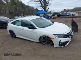 2019 Honda Civic Sedan Sport with VIN 2HGFC2F87KH592488, listed as a IAAI auction lot 42077168 with 44,431 mi miles. Bid and sale history available at carsss.com. Image 13.