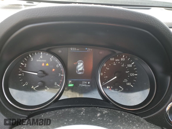 2018 Nissan Rogue SV with VIN JN8AT2MV4JW348173, listed as a Copart auction lot 45684535 with 72,946 mi miles and Salvage Title. Bid and sale history available at carsss.com. Image 9.