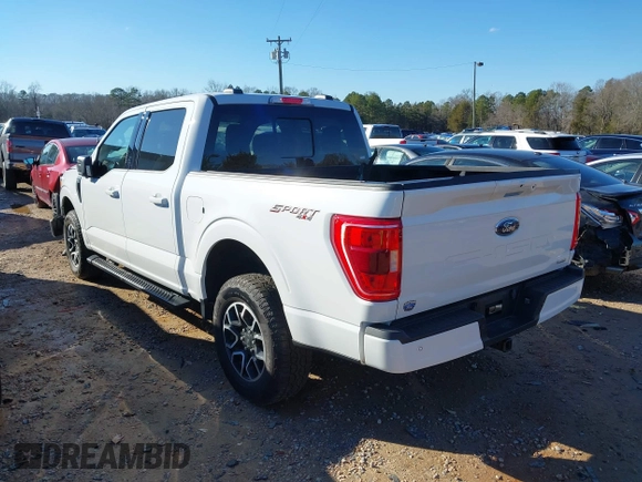 2023 Ford F-150 XL with VIN 1FTFW1E85PFC40679, listed as a IAAI auction lot 41197863 with 12,478 mi miles. Bid and sale history available at carsss.com. Image 3.