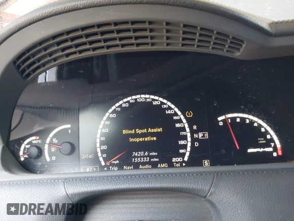 2009 Mercedes-Benz CL 63 AMG with VIN WDDEJ77X79A022220, listed as a IAAI auction lot 42095679 with 155,333 mi miles and . Bid and sale history available at carsss.com. Image 7.