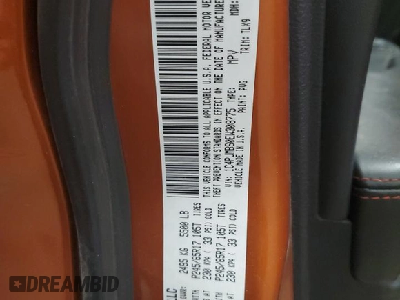 2014 Jeep Cherokee Trailhawk with VIN 1C4PJMBS0EW308775, listed as a Copart auction lot 60465125 with 117,326 mi miles and Salvage title. Bid and sale history available at DreamBid. Image 14.