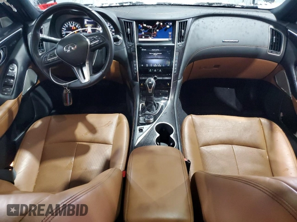 2021 Infiniti Q50 3.0t SIGNATURE EDITION with VIN JN1EV7CR2MM754805, listed as a Copart auction lot 44683285 with 36,408 mi miles and Salvage Title. Bid and sale history available at carsss.com. Image 8.