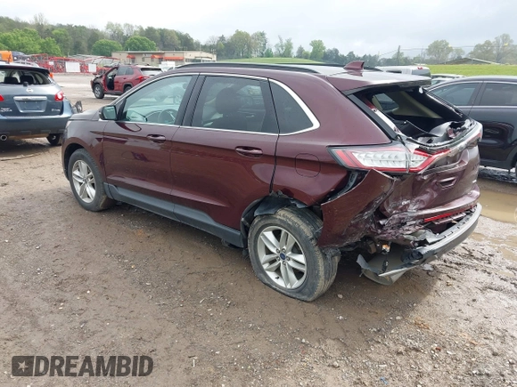 2017 Ford Edge SEL with VIN 2FMPK3J82HBB02226, listed as a IAAI auction lot 41991957 with 62,822 mi miles. Bid and sale history available at carsss.com. Image 3.