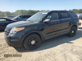 2014 Ford Utility Police Interceptor with VIN 1FM5K8AR2EGB59317, listed as a Copart auction lot 75185614 with 0 mi miles and Salvage Title. Bid and sale history available at carsss.com. Image 1.