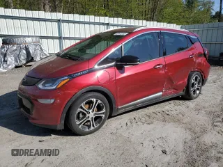 2018 Chevrolet Bolt EV Premier with VIN 1G1FX6S04J4135703, listed as a Copart auction lot 55442255 with 104,658 mi miles and Salvage title. Bid and sale history available at DreamBid. Image 1.