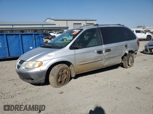 2001 Dodge Caravan SE with VIN 1B8GP25361B208099, listed as a Copart auction lot 47273005 with 220,260 mi miles and Salvage Title. Bid and sale history available at carsss.com. Image 1.