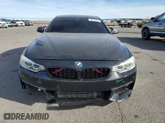 2014 BMW 4 Series 428i with VIN WBA3N7C50EF719927, listed as a Copart auction lot 86313054 with 123,727 mi miles and Salvage Title. Bid and sale history available at DreamBid. Image 5.