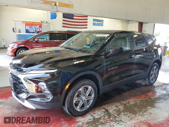 2024 Chevrolet Blazer LT with VIN 3GNKBCR47RS165146, listed as a Copart auction lot 83355854 with 21,558 mi miles and Salvage title. Bid and sale history available at DreamBid. Image 1.