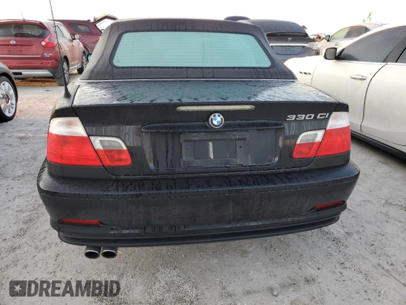 2003 BMW 3 Series 330Ci with VIN WBABS53413JU98493, listed as a Copart auction lot 74194424 with 0 mi miles and Non Repairable. Bid and sale history available at carsss.com. Image 6.