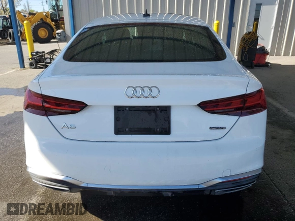 2021 Audi A5 Sportback S line Premium with VIN WAUDACF56MA059974, listed as a Copart auction lot 49386004 with 53,655 mi miles. Bid and sale history available at carsss.com. Image 6.