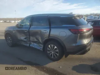 2024 Infiniti QX60 Pure with VIN 5N1DL1ESXRC342409, listed as a Copart auction lot 86615684 with 12,602 mi miles and Salvage title. Bid and sale history available at DreamBid. Image 2.