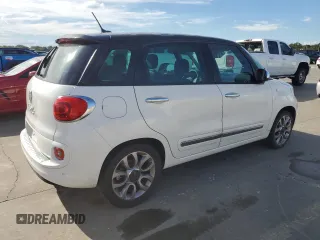 2014 FIAT 500L Lounge with VIN ZFBCFACH8EZ004015, listed as a Copart auction lot 73840584 with 0 mi miles and Salvage Title. Bid and sale history available at carsss.com. Image 3.