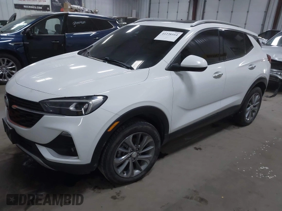 2021 Buick Encore GX Essence with VIN KL4MMGSL2MB176784, listed as a IAAI auction lot 41238164 with 109,547 mi miles and . Bid and sale history available at DreamBid. Image 17.