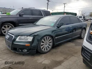 2007 Audi A8 L 4.2L with VIN WAUMV44E47N020858, listed as a Copart auction lot 81004994 with 0 mi miles and Clean Title. Bid and sale history available at carsss.com. Image 1.