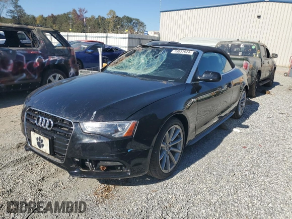 2016 Audi A5 Premium with VIN WAUD2AFHXGN005747, listed as a Copart auction lot 75031624 with 49,068 mi miles and Salvage title. Bid and sale history available at DreamBid. Image 1.