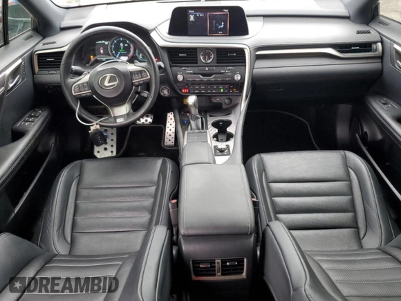 2021 Lexus RX 350 F Sport with VIN 2T2SZMDA6MC291491, listed as a Copart auction lot 47414815 with 54,603 mi miles and Salvage Title. Bid and sale history available at DreamBid. Image 8.