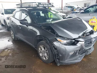 2019 Mazda CX-3 Sport with VIN JM1DKDB75K1454254, listed as a IAAI auction lot 41792073 with 143,021 mi miles. Bid and sale history available at carsss.com. Image 1.