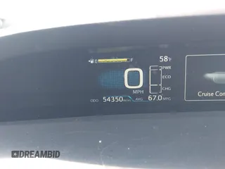 2021 Toyota Prius LE with VIN JTDKAMFP1M3166050, listed as a IAAI auction lot 41831145 with 54,350 mi miles and . Bid and sale history available at DreamBid. Image 16.