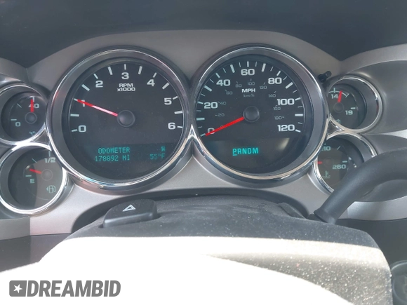 2013 Chevrolet Silverado 1500 LT with VIN 3GCPKSE75DG307515, listed as a IAAI auction lot 41982847 with 178,892 mi miles. Bid and sale history available at carsss.com. Image 7.