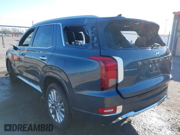 2020 Hyundai Palisade Limited with VIN KM8R5DHE4LU118206, listed as a IAAI auction lot 40976256 with Not provided miles and . Bid and sale history available at DreamBid. Image 3.