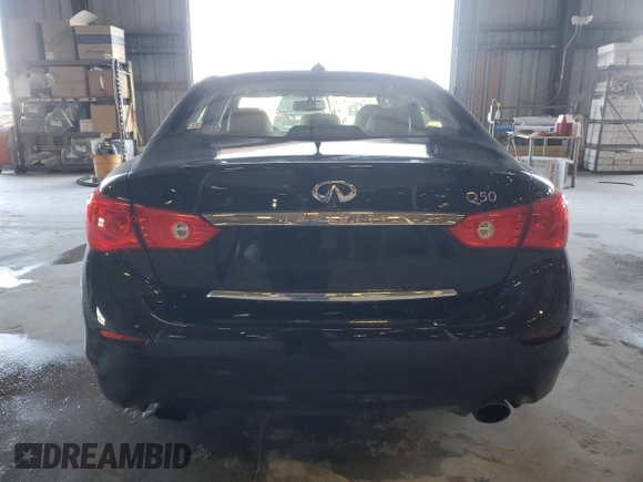 2017 Infiniti Q50 Signature Edition with VIN JN1EV7AP5HM735799, listed as a Copart auction lot 49099925 with 73,007 mi miles and Salvage Title. Bid and sale history available at DreamBid. Image 6.