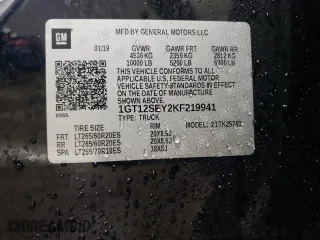 2019 GMC Sierra 2500HD Denali with VIN 1GT12SEY2KF219941, listed as a Copart auction lot 51613435 with 47,845 mi miles and Salvage Title. Bid and sale history available at carsss.com. Image 12.