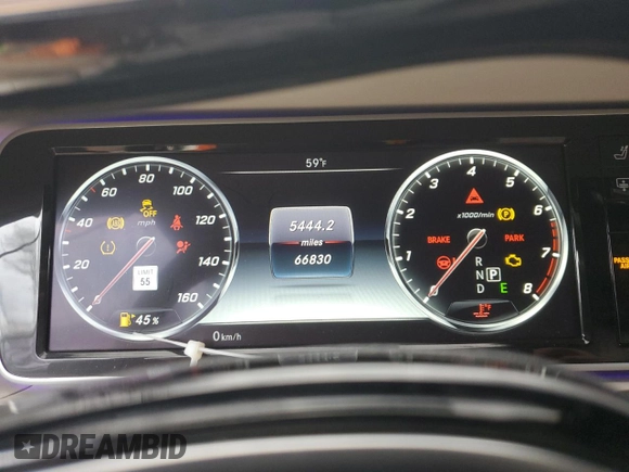 2017 Mercedes-Benz S 550 with VIN WDDUG8FB8HA314995, listed as a Copart auction lot 47181875 with 66,830 mi miles and Salvage Title. Bid and sale history available at carsss.com. Image 9.