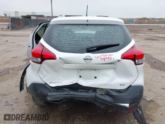 2020 Nissan Kicks SV with VIN 3N1CP5CV9LL500956, listed as a IAAI auction lot 42164189 with 51,678 mi miles and . Bid and sale history available at DreamBid. Image 6.