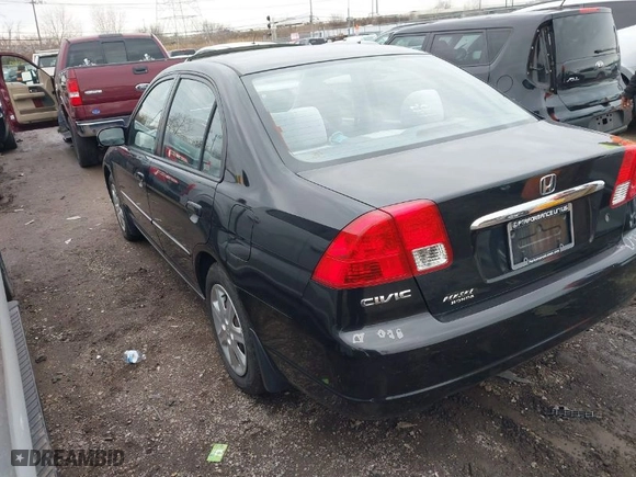 2003 Honda Civic EX with VIN 1HGES26733L004970, listed as a IAAI auction lot 41686311 with 203,810 mi miles. Bid and sale history available at carsss.com. Image 3.
