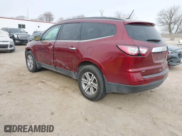 2015 Chevrolet Traverse LT with VIN 1GNKVHKD6FJ191913, listed as a IAAI auction lot 41524150 with 148,066 mi miles and . Bid and sale history available at DreamBid. Image 3.