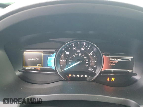 2018 Ford Explorer Limited with VIN 1FM5K7F86JGB85102, listed as a Copart auction lot 53801255 with 106,118 mi miles and Salvage Title. Bid and sale history available at carsss.com. Image 9.