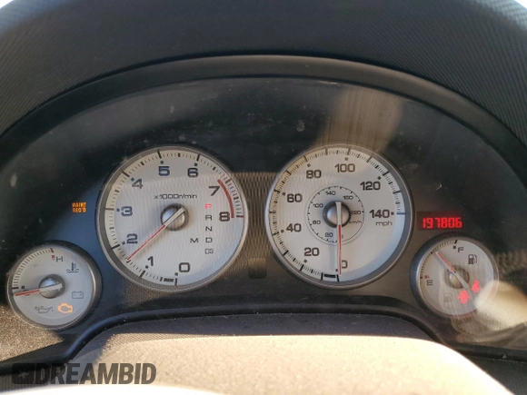2006 Acura RSX with VIN JH4DC54846S019412, listed as a Copart auction lot 75256444 with 197,806 mi miles and Salvage Title. Bid and sale history available at carsss.com. Image 9.