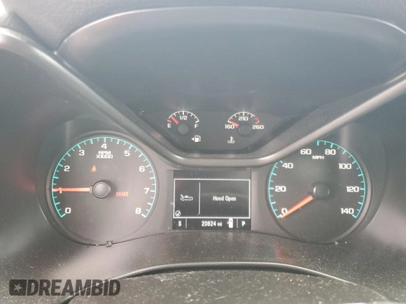 2022 Chevrolet Colorado 2WD LT with VIN 1GCGSCEN4N1320129, listed as a Copart auction lot 56931835 with 20,824 mi miles and Salvage title. Bid and sale history available at DreamBid. Image 9.