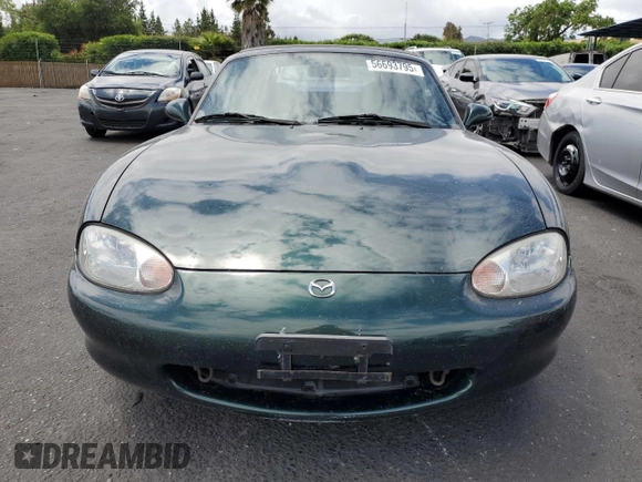 1999 Mazda MX-5 Miata z VIN JM1NB3539X0107918, wystawiony jako Copart lot #56693795 z przebiegiem 42 518 mil mil oraz Czysty tytuł • Clean title. Historia ofert i sprzedaży dostępna na DreamBid. Obrazek 5.