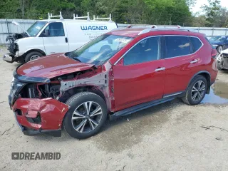 2017 Nissan Rogue SL z VIN JN8AT2MV7HW004847, wystawiony jako Copart lot #55622125 z przebiegiem 133 777 mil mil oraz Szkoda całkowita • Salvage title. Historia ofert i sprzedaży dostępna na DreamBid. Obrazek 1.