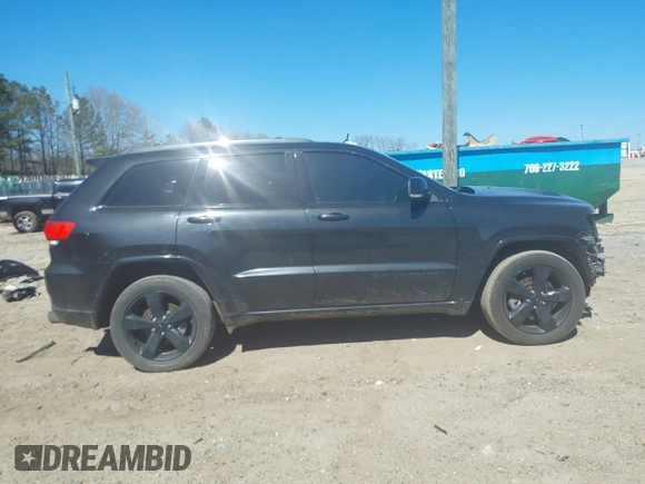 2014 Jeep Grand Cherokee Overland with VIN 1C4RJFCT5EC105880, listed as a IAAI auction lot 41701105 with 169,930 mi miles. Bid and sale history available at carsss.com. Image 14.
