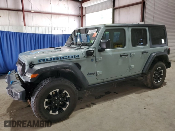 2024 Jeep Wrangler Rubicon with VIN 1C4RJXR67RW293197, listed as a Copart auction lot 59886995 with Not provided miles and Salvage title. Bid and sale history available at DreamBid. Image 1.
