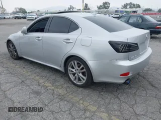 2007 Lexus IS with VIN JTHBK262X72054474, listed as a IAAI auction lot 42172869 with 106,364 mi miles. Bid and sale history available at carsss.com. Image 3.