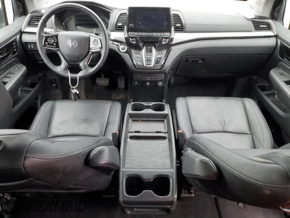 2023 Honda Odyssey Touring with VIN 5FNRL6H86PB049842, listed as a Copart auction lot 55992424 with 27,423 mi miles and Non Repairable. Bid and sale history available at DreamBid. Image 8.