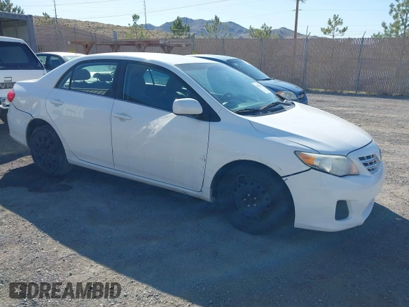 2013 Toyota Corolla L with VIN 5YFBU4EE2DP125215, listed as a IAAI auction lot 42158224 with 196,550 mi miles. Bid and sale history available at carsss.com. Image 1.