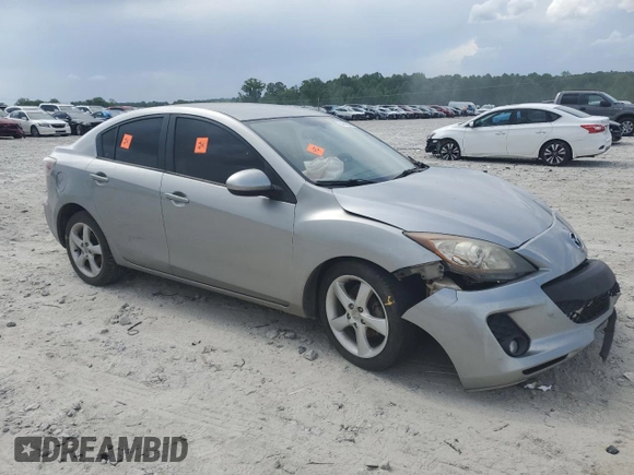 2013 Mazda 3 i SV with VIN JM1BL1TF9D1758005, listed as a Copart auction lot 54146045 with 218,099 mi miles and Salvage title. Bid and sale history available at DreamBid. Image 4.