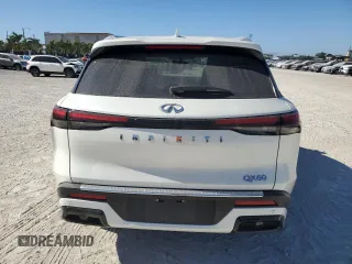 2023 Infiniti QX60 Luxe with VIN 5N1DL1FR1PC375985, listed as a Copart auction lot 81452144 with 16,913 mi miles and Salvage title. Bid and sale history available at DreamBid. Image 6.