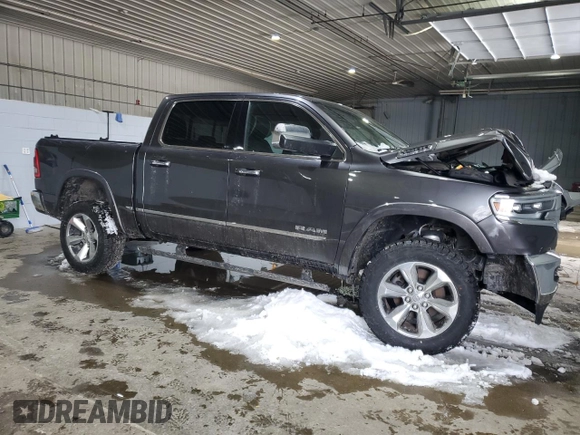 2020 Ram 1500 Limited with VIN 1C6SRFHT5LN138499, listed as a Copart auction lot 44197805 with 92,257 mi miles and Salvage Title. Bid and sale history available at carsss.com. Image 4.