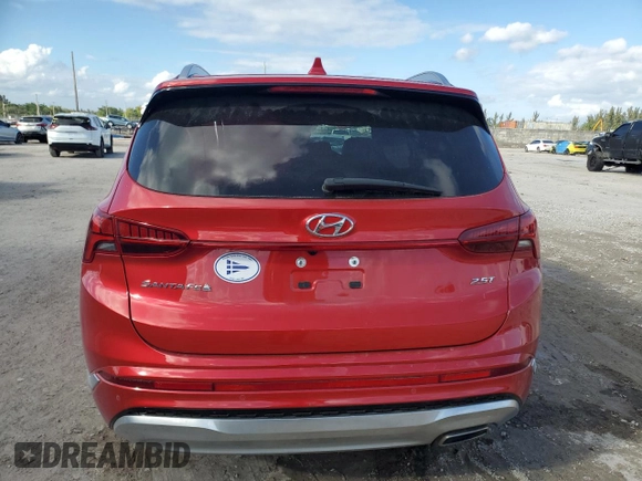 2023 Hyundai Santa Fe Calligraphy with VIN 5NMS54AL4PH540407, listed as a Copart auction lot 46714625 with 14,051 mi miles and Non Repairable. Bid and sale history available at carsss.com. Image 6.