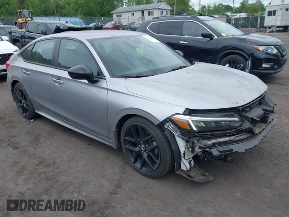 2023 Honda Civic Sport with VIN 2HGFE2F55PH501595, listed as a IAAI auction lot 42355942 with 8,924 mi miles and . Bid and sale history available at DreamBid. Image 1.