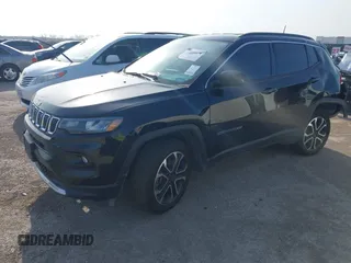 2024 Jeep Compass Limited with VIN 3C4NJDCN3RT579440, listed as a IAAI auction lot 41899578 with 36,289 mi miles and . Bid and sale history available at DreamBid. Image 2.