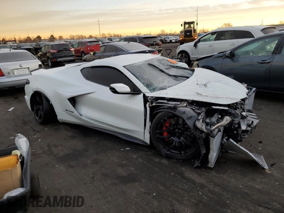 2024 Chevrolet Corvette 1LZ with VIN 1G1YD2D37R5601793, listed as a Copart auction lot 85160634 with Not Provided miles and Non Repairable. Bid and sale history available at DreamBid. Image 4.