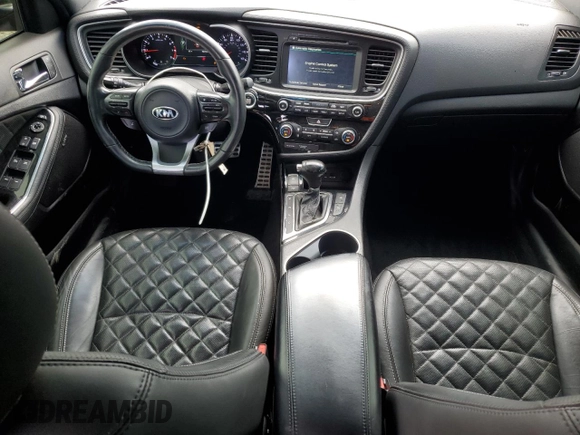 2015 Kia Optima SX Turbo with VIN 5XXGR4A61FG381136, listed as a Copart auction lot 52709315 with 48,751 mi miles and Salvage Title. Bid and sale history available at carsss.com. Image 8.