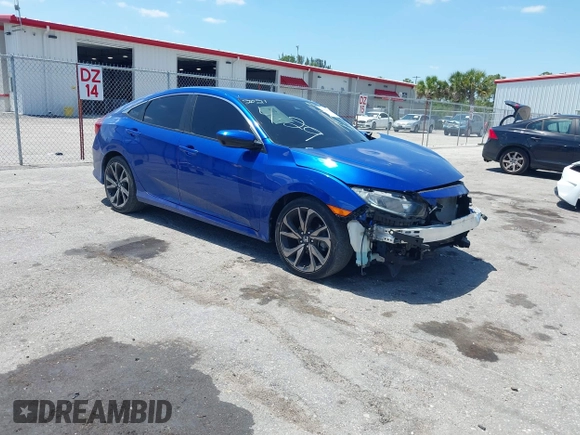 2021 Honda Civic Sport with VIN 2HGFC2F80MH527517, listed as a IAAI auction lot 42020871 with 36,058 mi miles and . Bid and sale history available at DreamBid. Image 1.